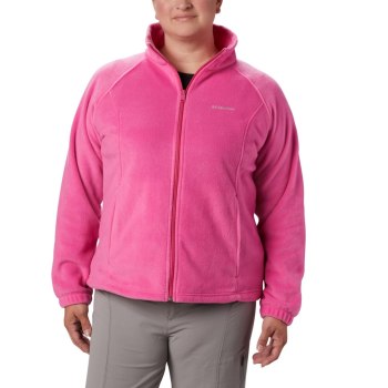 Columbia Tested Tough In Pink Benton Springs Full Zip Plus Size, Chamarras Rosas Para Mujer | 523671